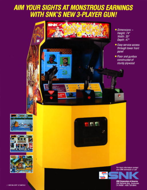 Beast Busters (World) Arcade Game Cover